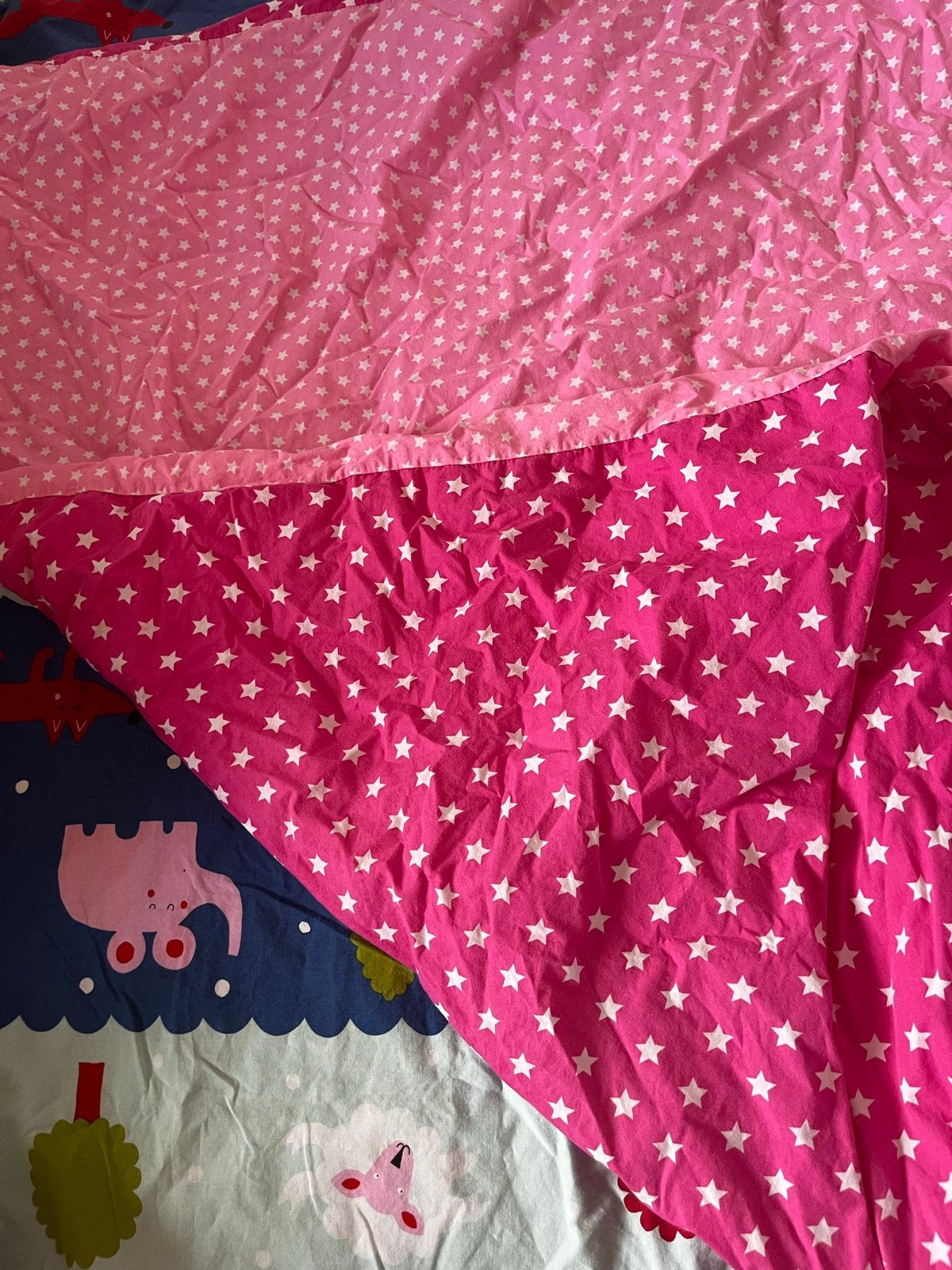 IKEA Ledikant Dekentje en 2 Dekbedovertrekken, Ophalen, Gebruikt, IKEA, Roze
