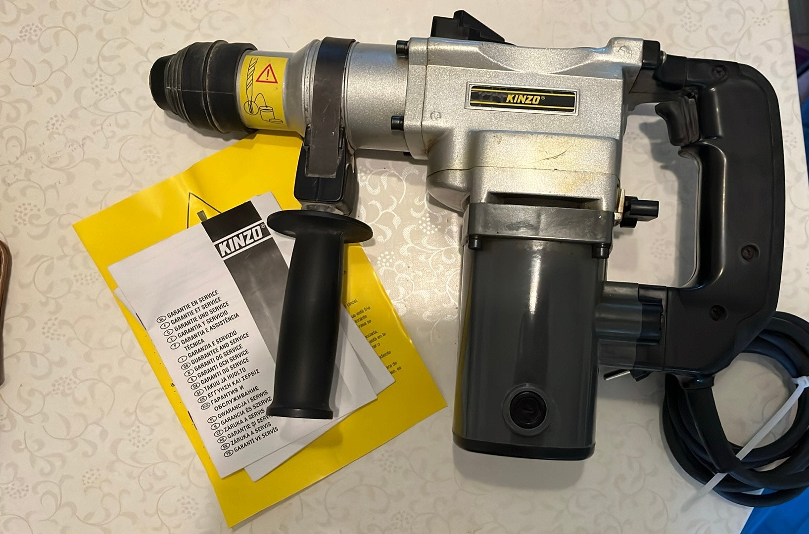 Beton bormachine en breekhamer Kinzo 850W, Ophalen of Verzenden, Gebruikt