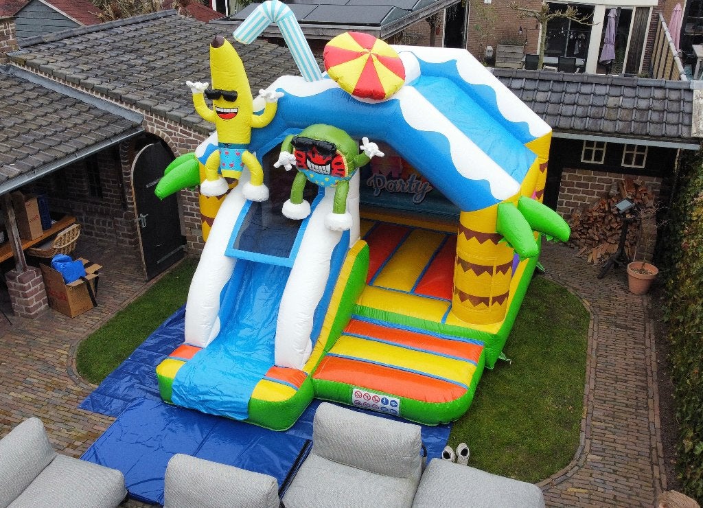 Springkussen te huur / huren, Slide Combo Summer Party, Ophalen of Verzenden, Zo goed als nieuw, Overige
