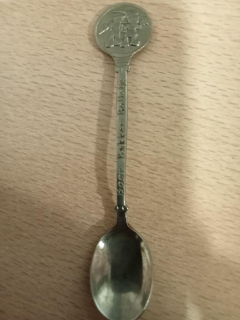 Vintage theelepeltje " Boer bakker bolletje", Ophalen of Verzenden