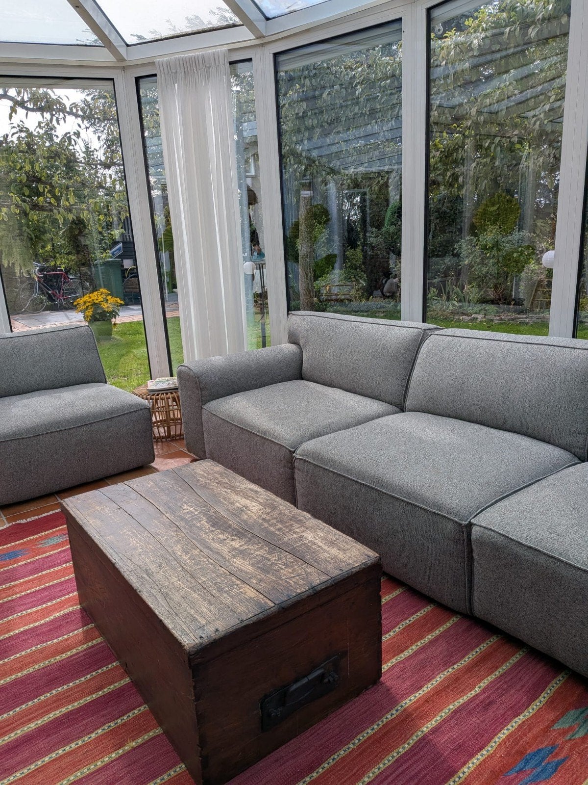 modulaire hoekbank, Ophalen, Zo goed als nieuw, Stof, Modulair