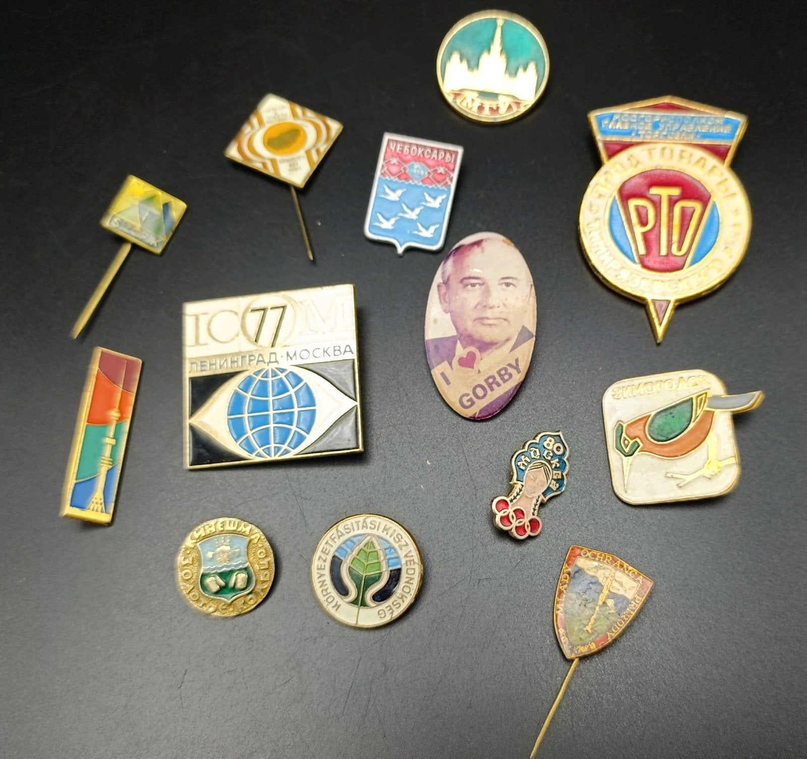 vintage CCCP, Russische pins. Fraai, jaren 70/80, Ophalen of Verzenden, Overige typen