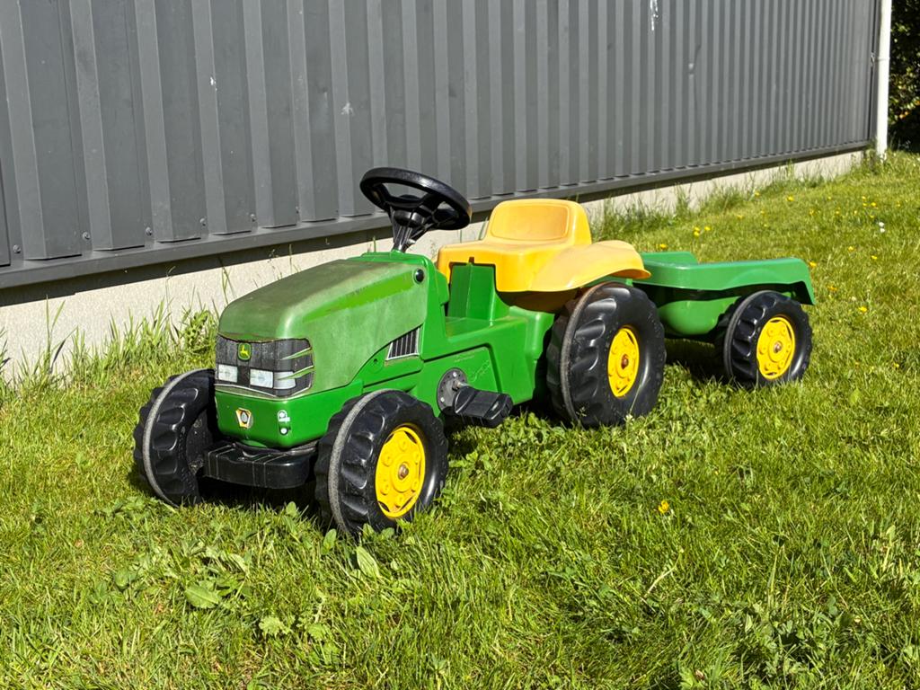 John Deere traptractor met aanhanger - Gebruikt, Ophalen, Gebruikt, Trapvoertuig