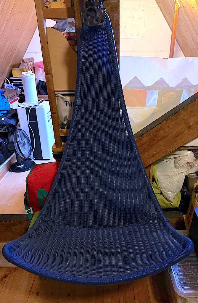 Ikea Hangstoel ps svinga, Huis en Inrichting, Ophalen, Zo goed als nieuw, Blauw, Eén
