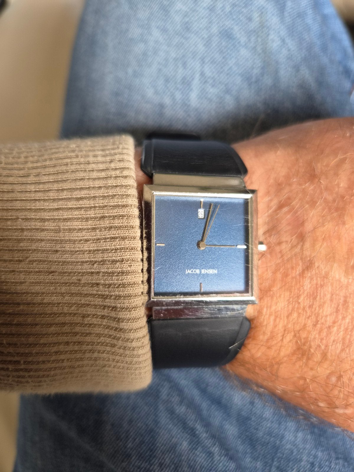 Jacob Jensen  design Horloge, Overige merken, Gebruikt, Staal, Polshorloge