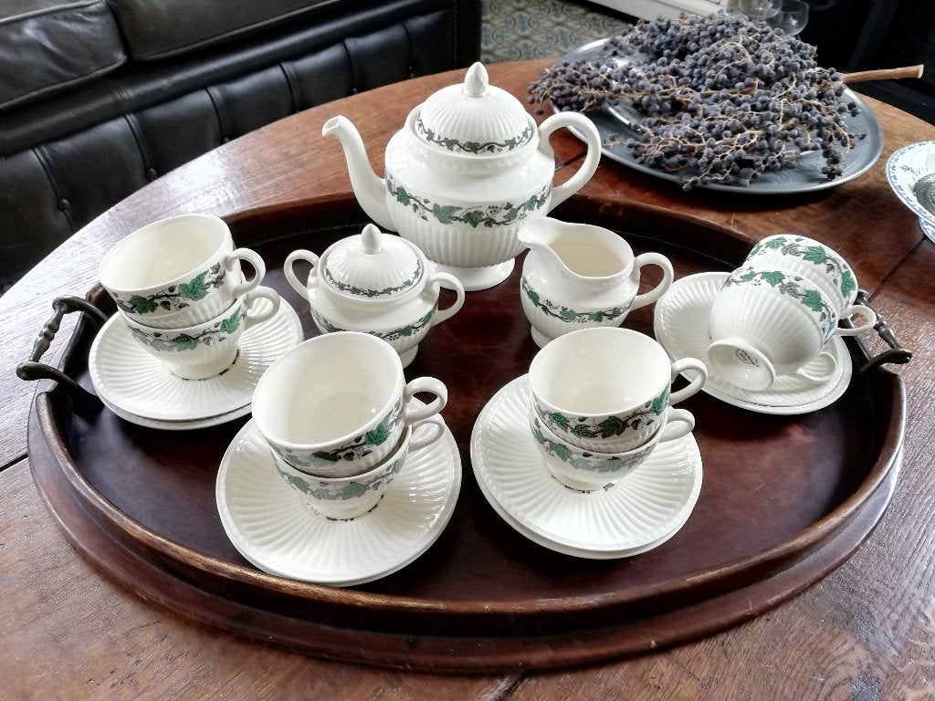 Wedgwood Stratford theeservies 8 pers compleet, Ophalen of Verzenden