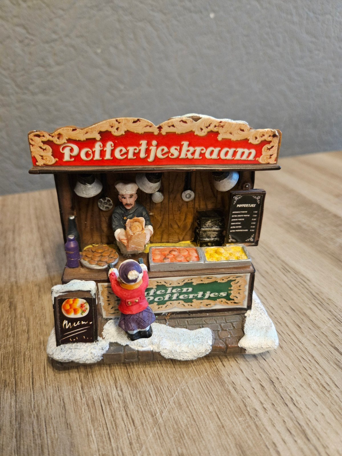Kerst huis - dorp - Poffertjes kraam, Diversen, Ophalen of Verzenden, Zo goed als nieuw