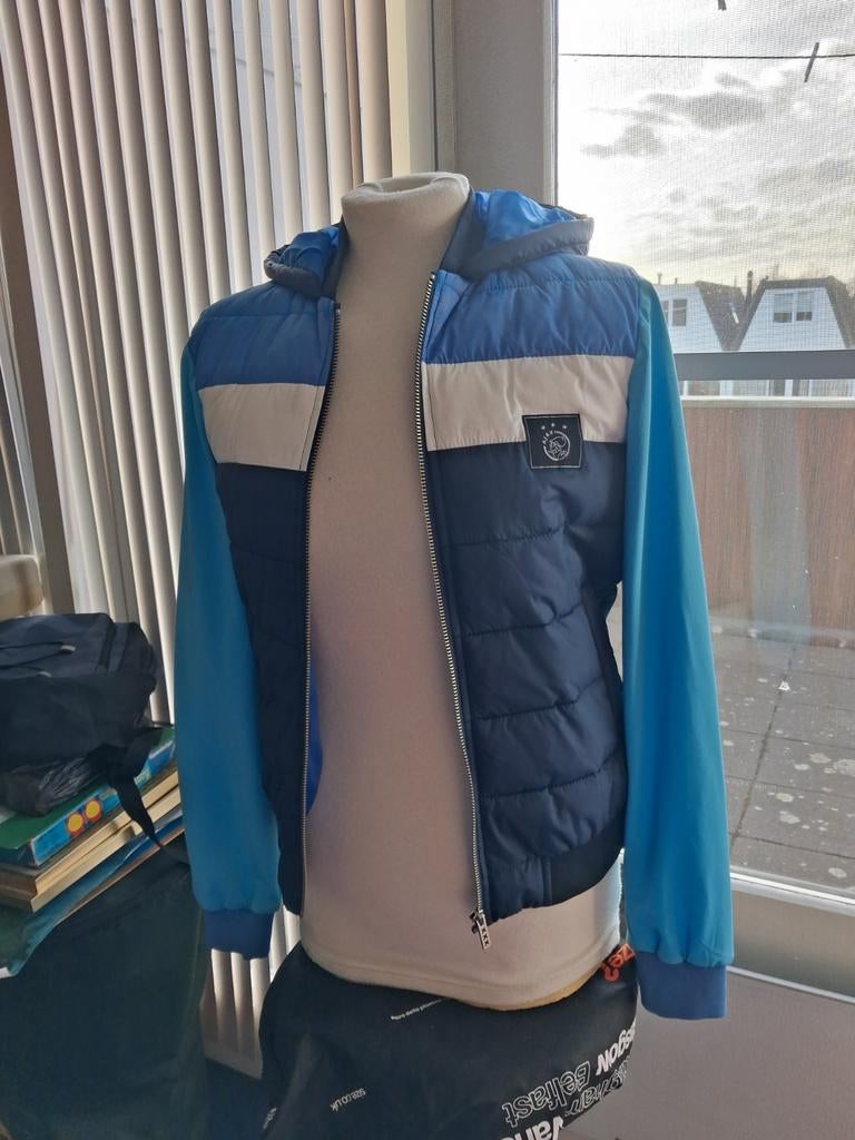 Ajax - vest/jas Maat - S, Ophalen, Blauw, Zo goed als nieuw, Ajax