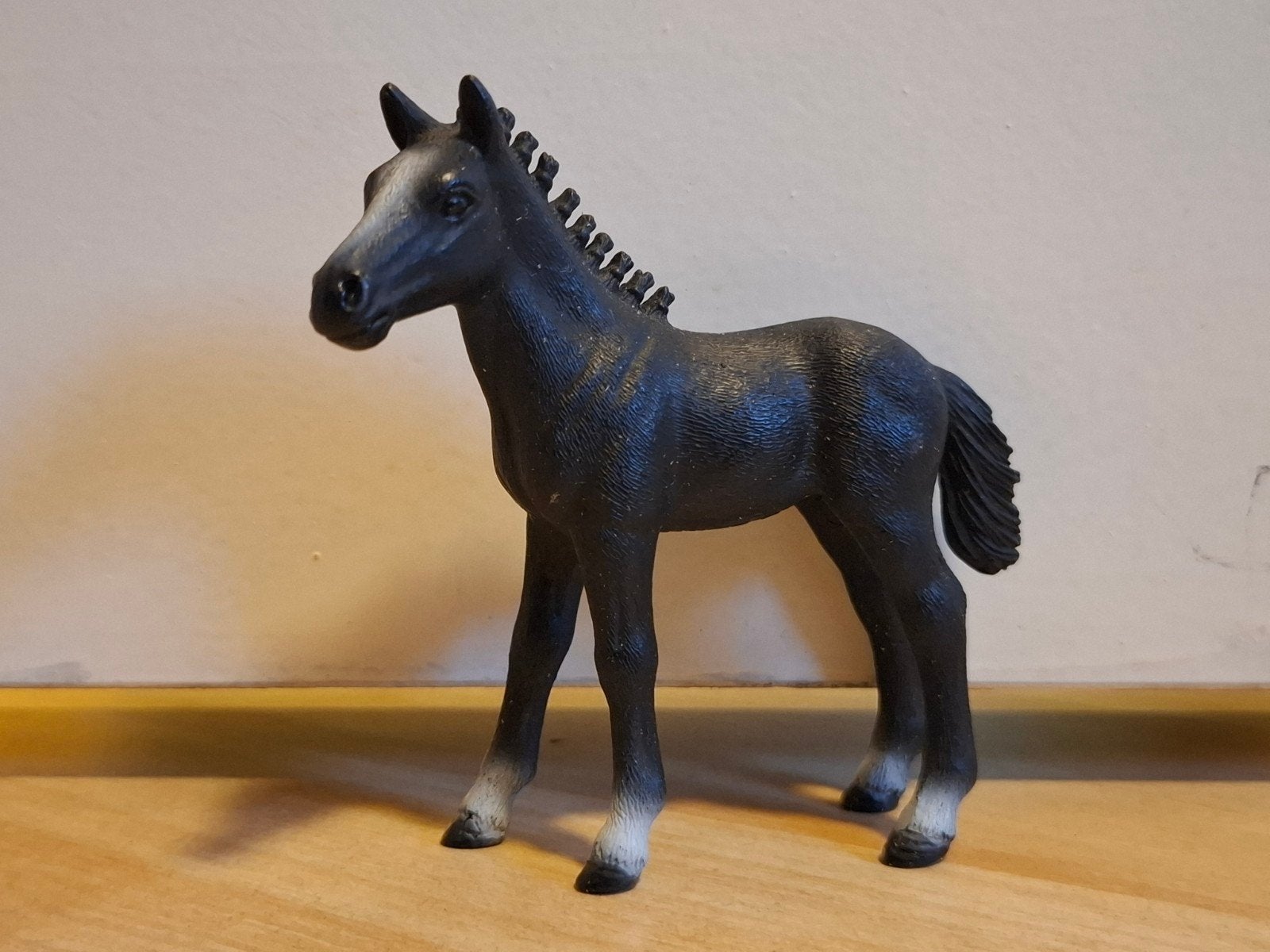Schleich paardje veulen zwart speelgoed, Ophalen of Verzenden, Zo goed als nieuw