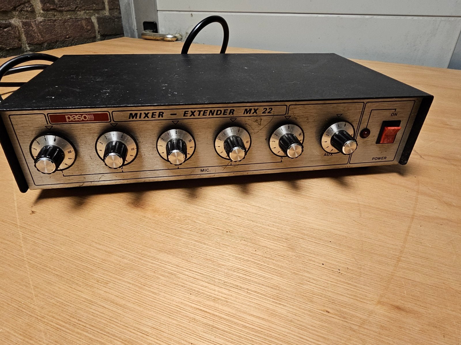 Vintage PASO MX 22 professionele PA mixer / mixer-extender –, Ophalen of Verzenden, Gebruikt, Minder dan 50 watt