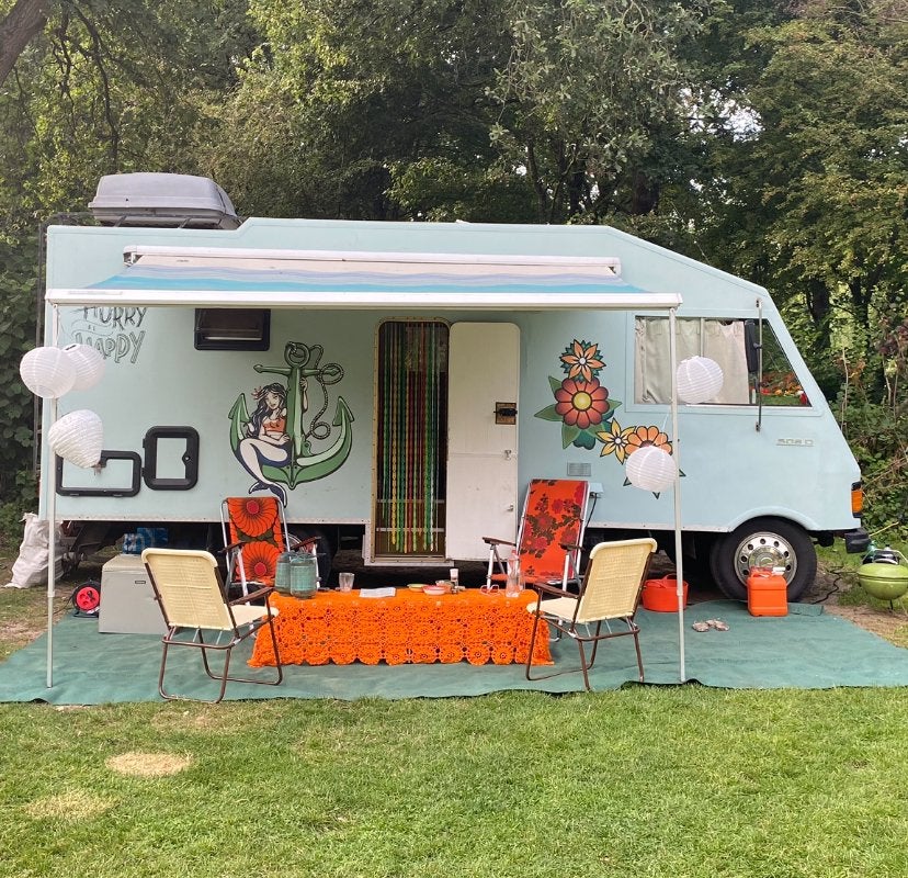 Mercedes 508 D retro camper, belastingvrij, apk vrij, Caravans en Kamperen, Campers, Integraal, Particulier, 6 tot 7 meter, Mercedes