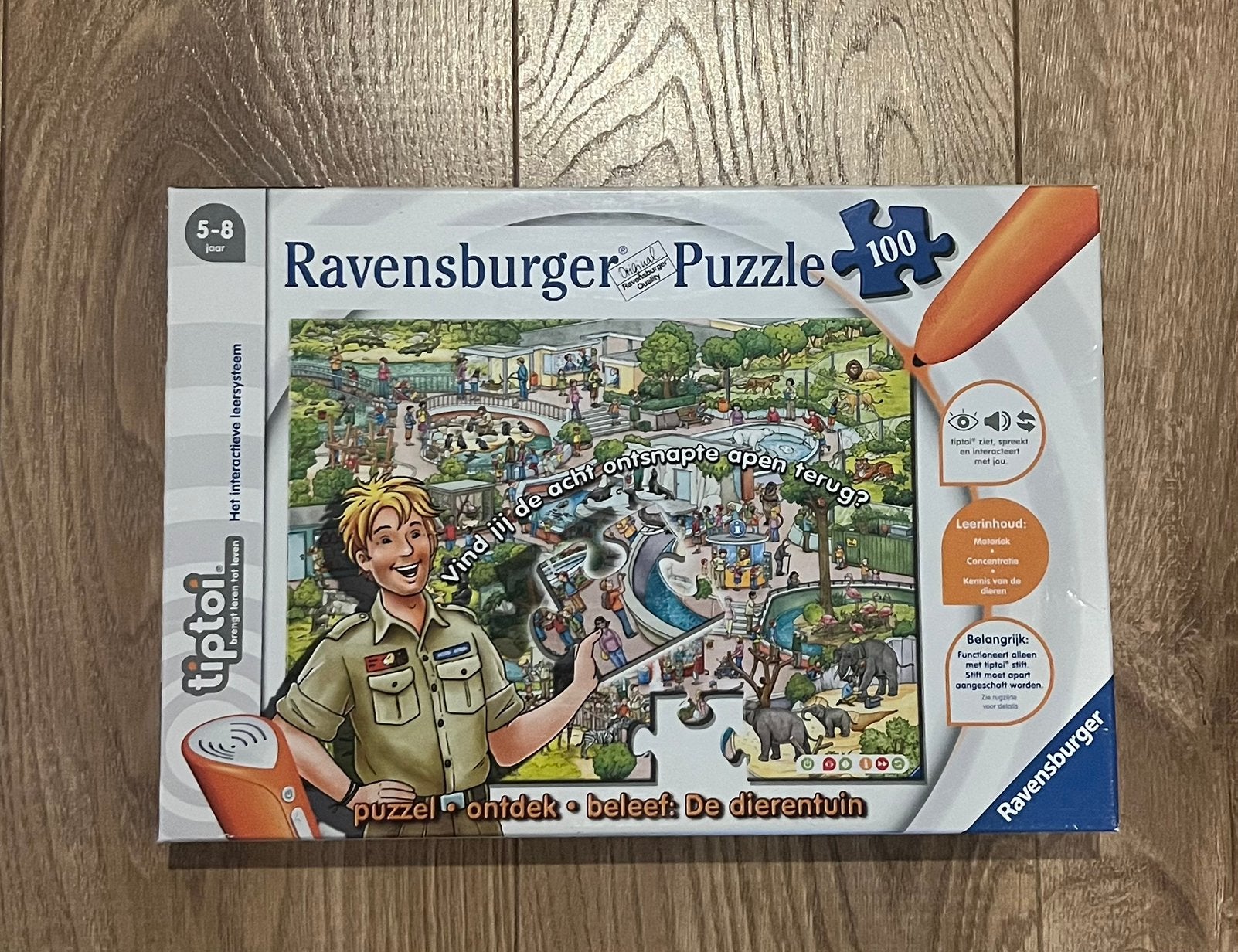 Tiptoi - Ravensburger puzzle dierentuin, Ophalen of Verzenden, Zo goed als nieuw