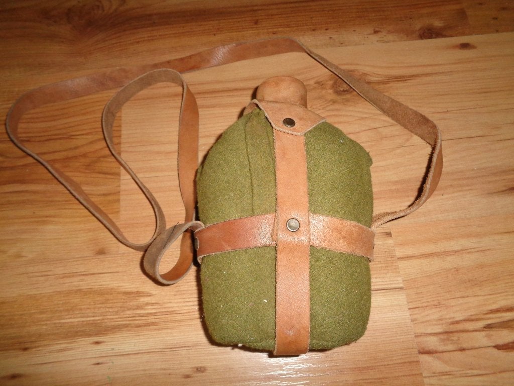 Oude leger veldfles, Verzamelen, Verzenden, Landmacht, Overige gebieden