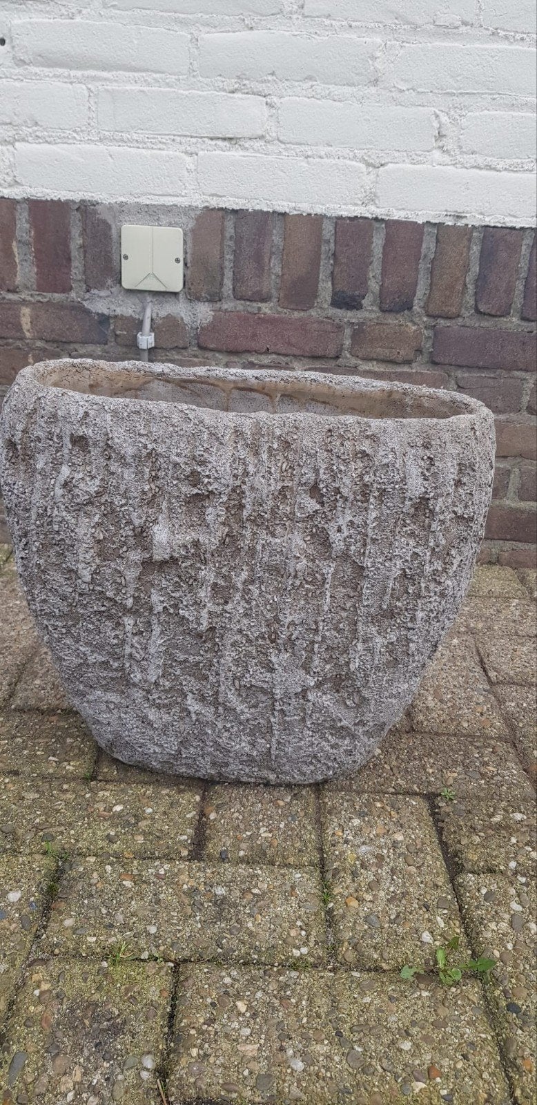 Mooie landelijke bloempot, Ophalen, Gebruikt, 40 cm of meer, Balkon