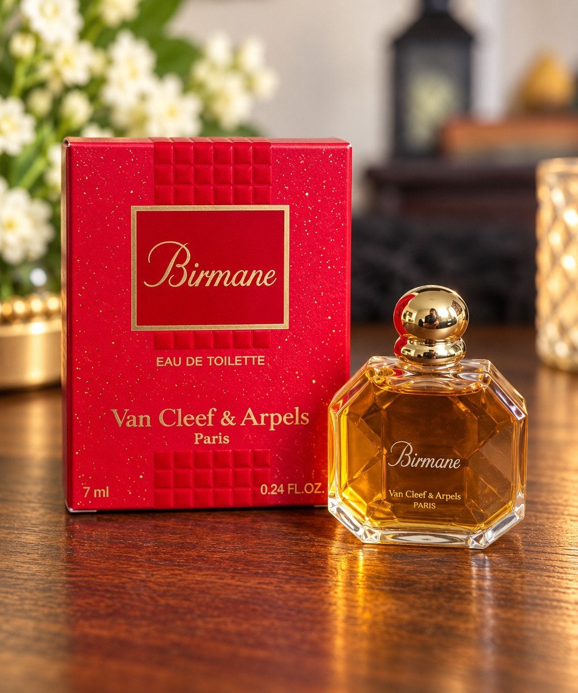 Van Cleef & Arpels Birmane Edt 7 ml  Miniatuur, Verzamelen, Ophalen of Verzenden, Zo goed als nieuw, Miniatuur, Gevuld