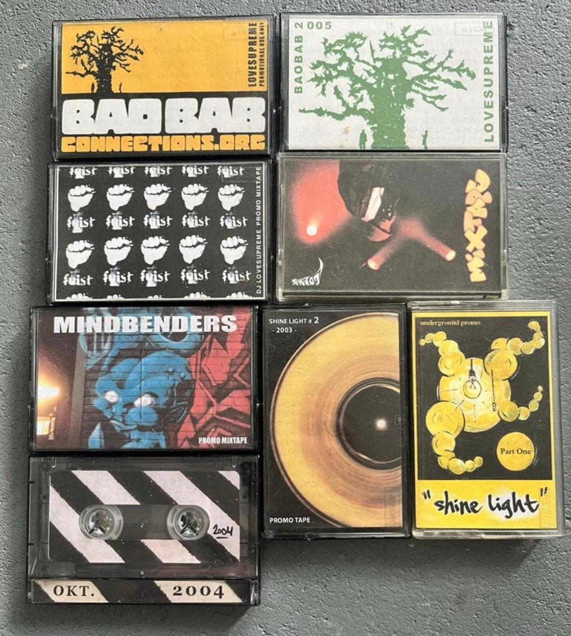 8x DJ Lovesupreme mixtapes cassettes cassettebandjes hiphop, Cd's en Dvd's, Ophalen, Gebruikt, Hiphop en Rap, 2 t/m 25 bandjes