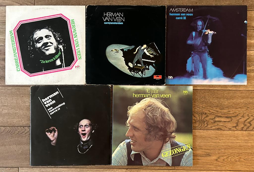 Herman van Veen LP collectie - 5 albums, Ophalen of Verzenden, Gebruikt, 12 inch, Overige genres