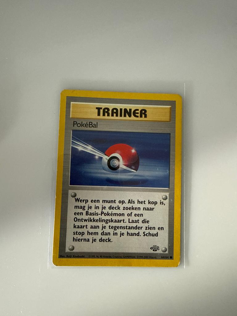 Pokémon Trainer Kaart: Pokebal (64/64) - Base Set, Ophalen of Verzenden, Zo goed als nieuw, Losse kaart