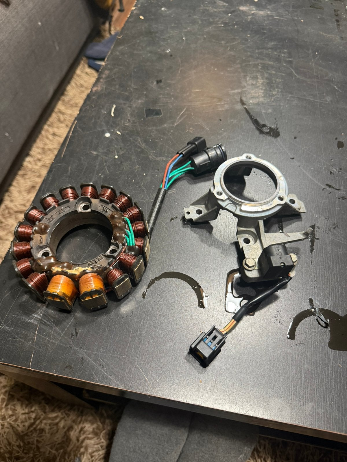 Mariner Mercury 50 pk 4T BigFoot stator + trigger/pulser, Ophalen of Verzenden, Gebruikt, Motor en Techniek