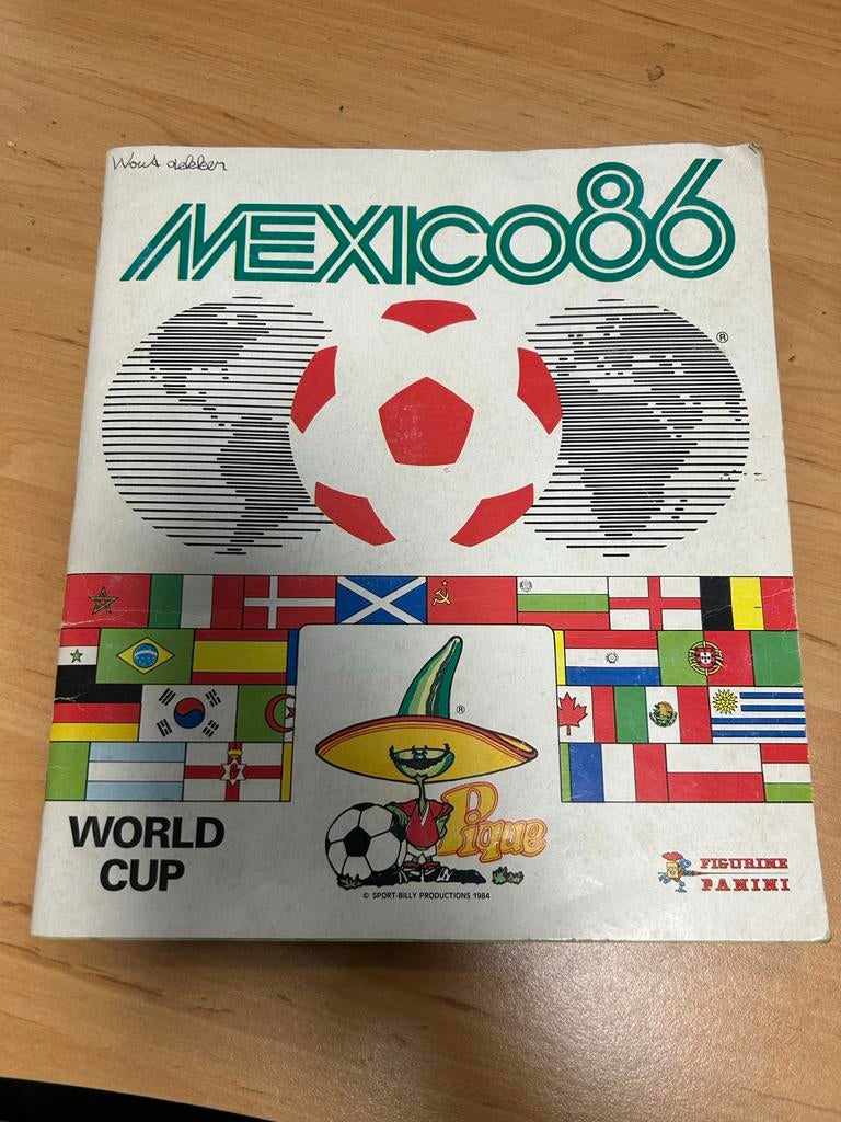 Panini Mexico wk 86 album - 22 stickers missen ‘86, Verzamelen, Ophalen of Verzenden, Gebruikt, Overige sporten, Boek of Tijdschrift