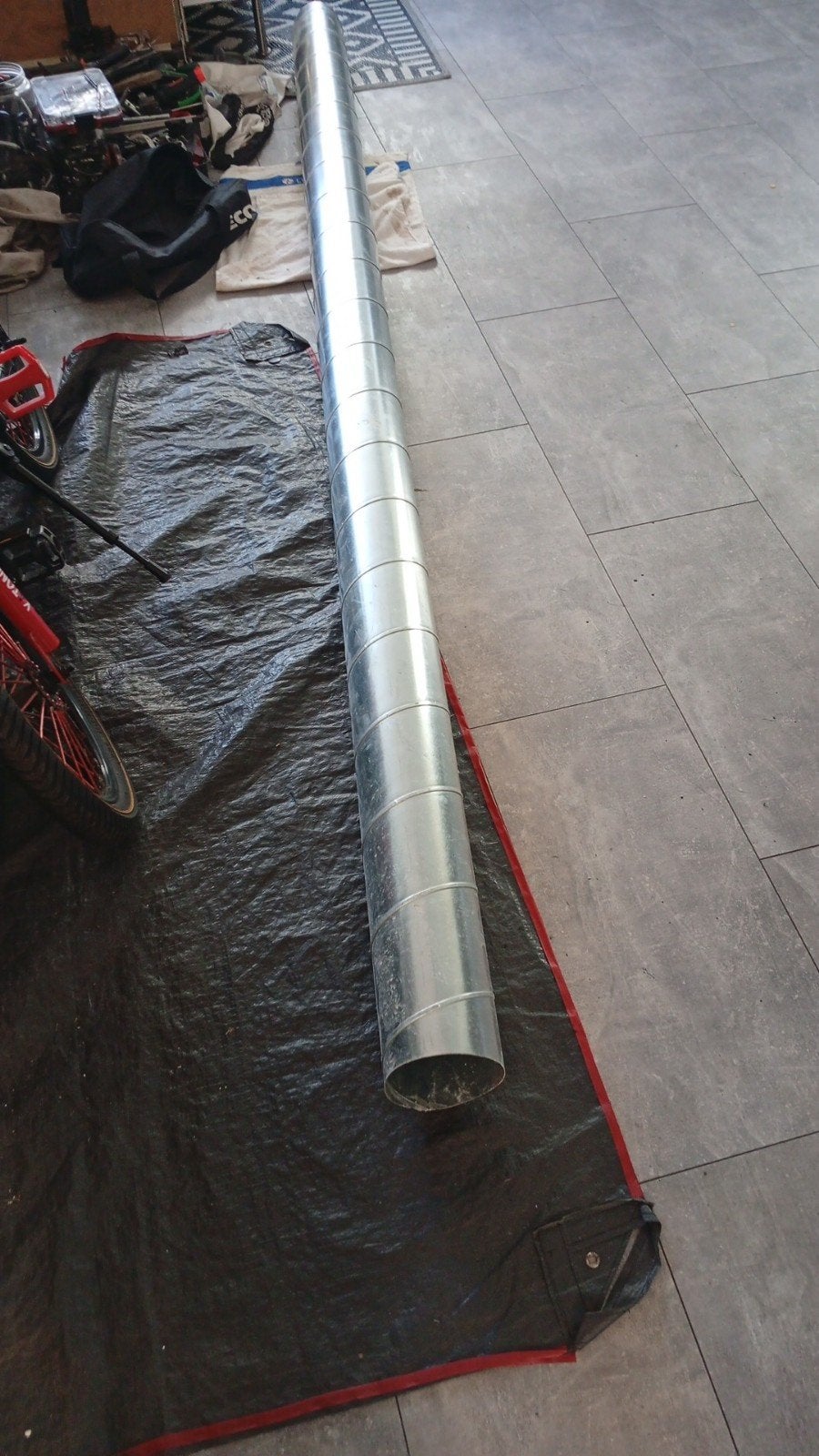 Gegalvaniseerde spirobuis - Ventilatiekanaal, Ophalen of Verzenden, Gebruikt, Ventilator en Afzuiger