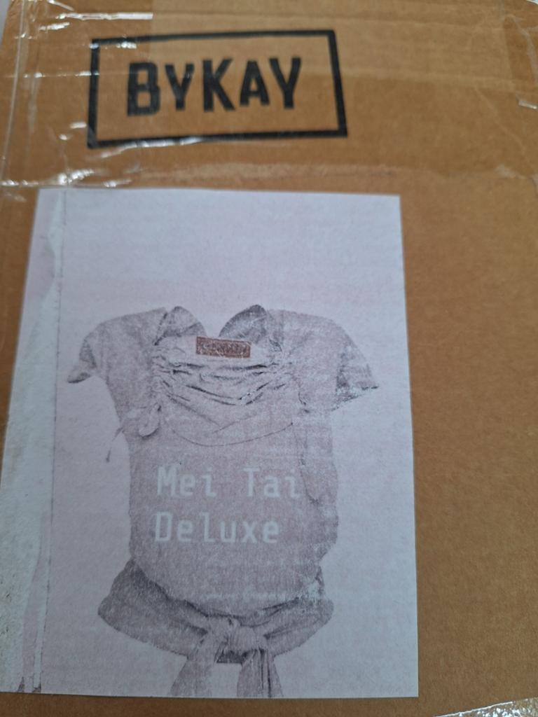 BYKAY Mei Tai Deluxe Draagzak Roze met Ster, Overige merken, Gebruikt, Ophalen of Verzenden, Buik, Rug of Zij