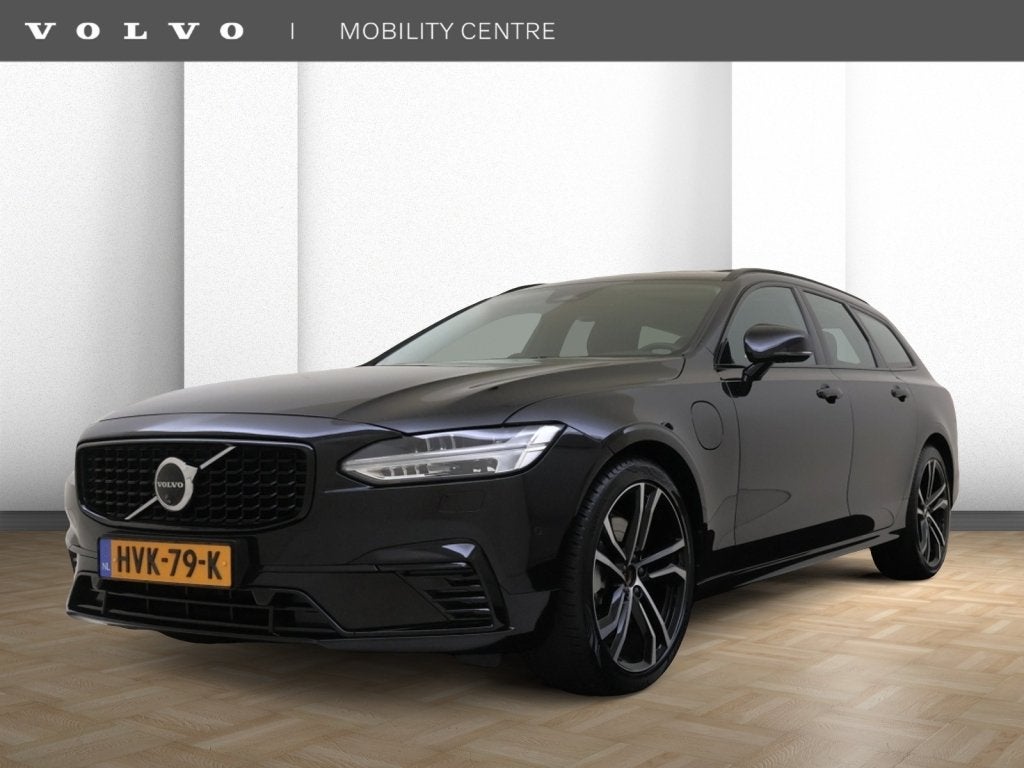 Volvo V90 2.0 T8 AWD UIt. Ex. Dark | Trekhaak | Luchtvering, Auto's, Dealer onderhouden, 4 cilinders, Zwart, 1975 kg
