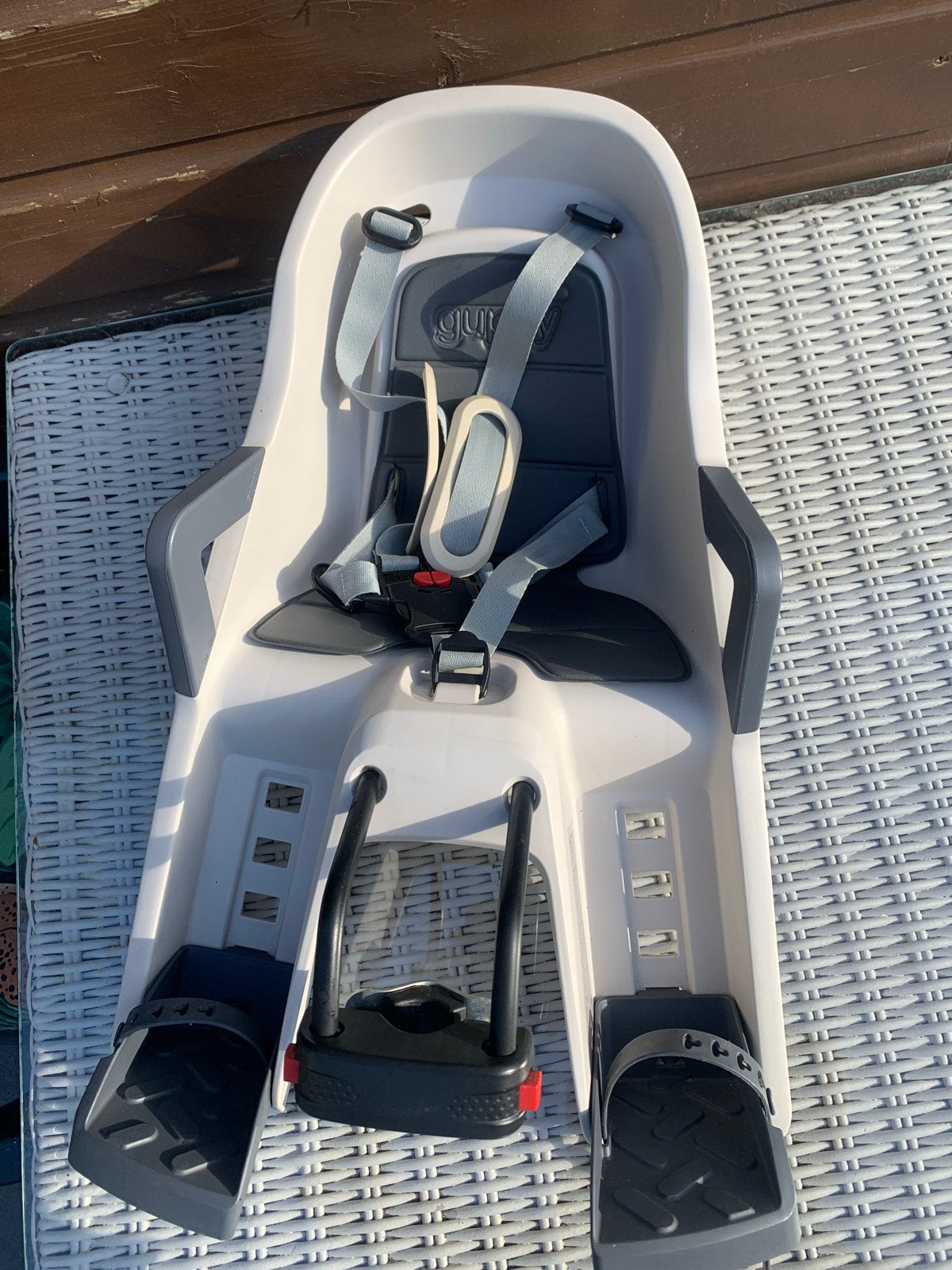 Polisport Guppy Achterzitje - Comfortabel en Veilig, Achterzitje, Voetsteuntjes, 9 t/m 18 kg, Ophalen of Verzenden