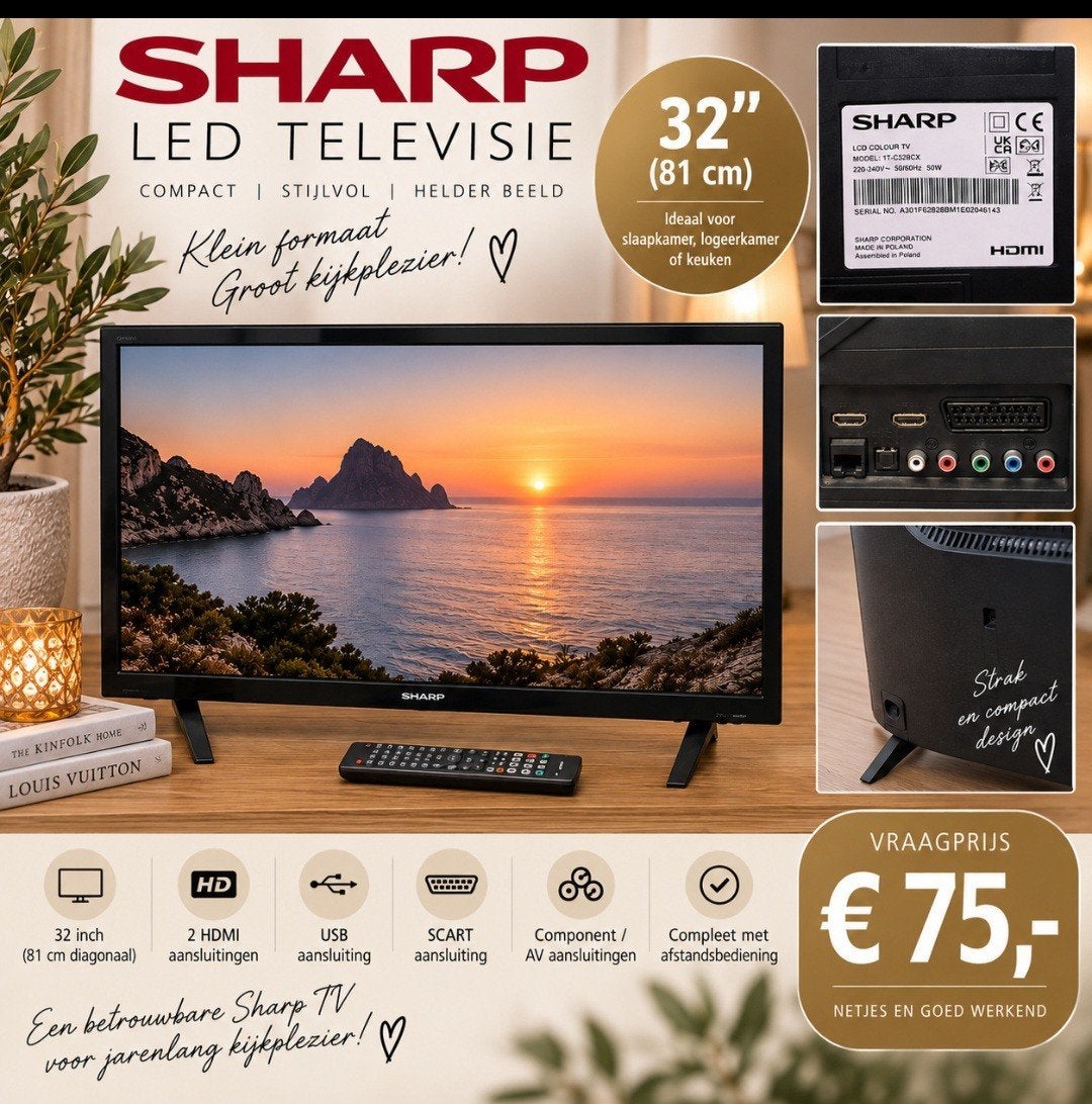 SHARP TV, Ophalen of Verzenden, 100 cm of meer, 50 Hz, Sharp