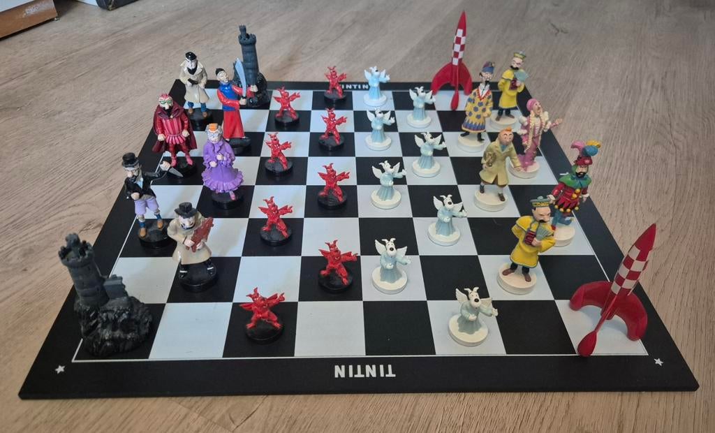 Kuifje Pixi schaakspel beeld no Leblon Fariboles Aroutcheff, Ophalen of Verzenden, Kuifje, Zo goed als nieuw, Beeldje of Figuurtje