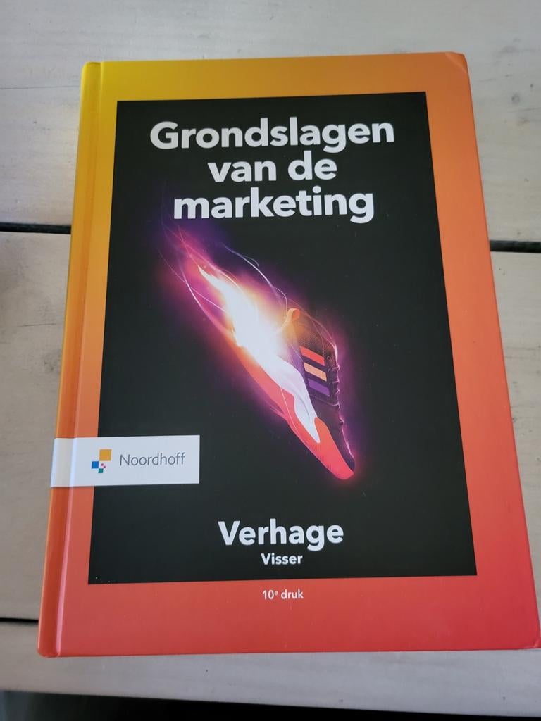 Grondslagen van de marketing - Verhagen & Visser, Boeken, Ophalen of Verzenden, Zo goed als nieuw, Economie en Marketing, Verhagen & Visser