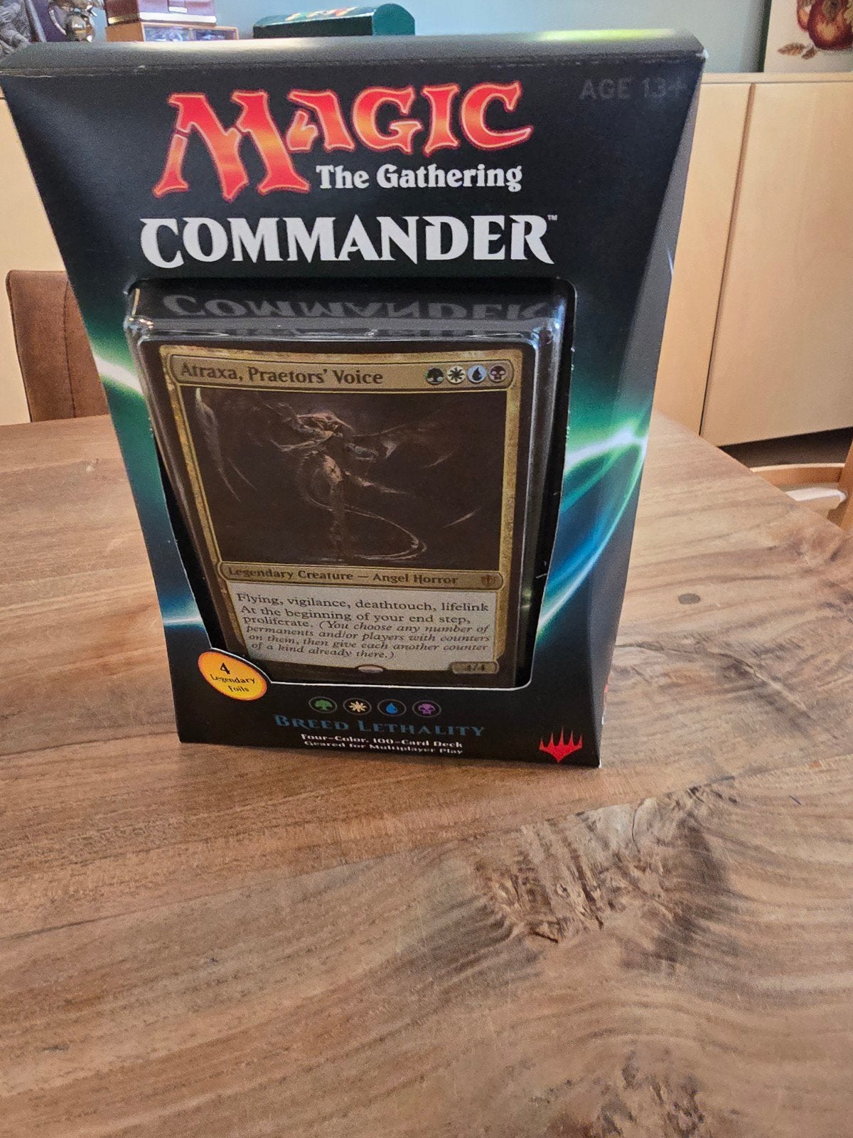 Commander deck: Breed Lethality (Atraxa), Hobby en Vrije tijd, Verzamelkaartspellen | Magic the Gathering, Ophalen, Nieuw, Speeldeck