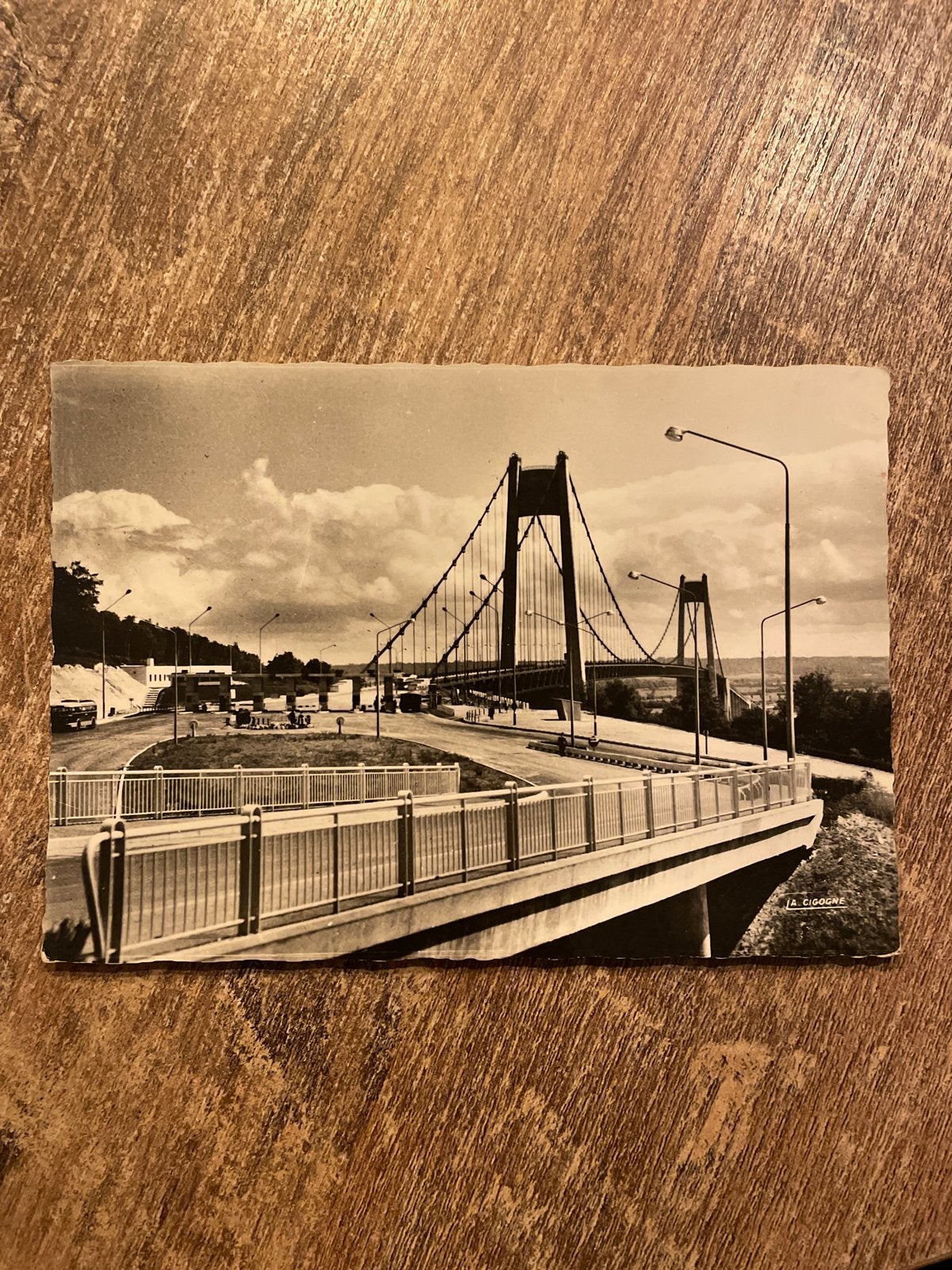 Zeldzame ansichtkaart Pont de Tancarville (Seine-Maritime), Ophalen of Verzenden, 1960 tot 1980, Gelopen, Frankrijk