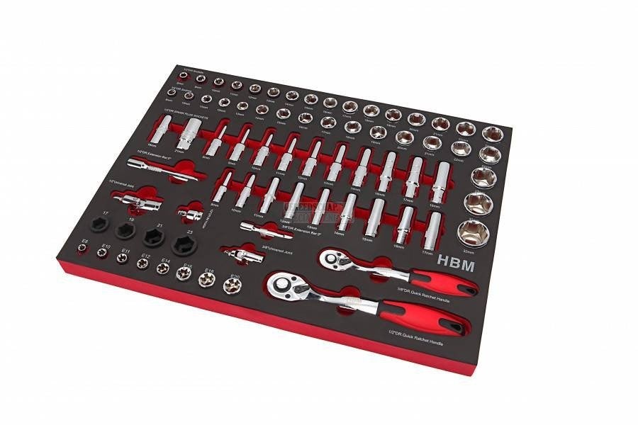 INLAY / VULLING voor gereedschapswagen DOPPEN + RATELS nieuw, ., Nieuw, Ophalen of Verzenden, .