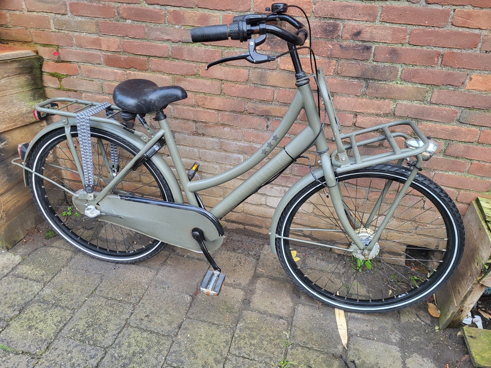 Stoere 26inch Cortina Raw meidenfiets Nexus3 etc v.a 9jaar, Gebruikt, Cortina U4 transportfiets, Handrem, Trommelrem