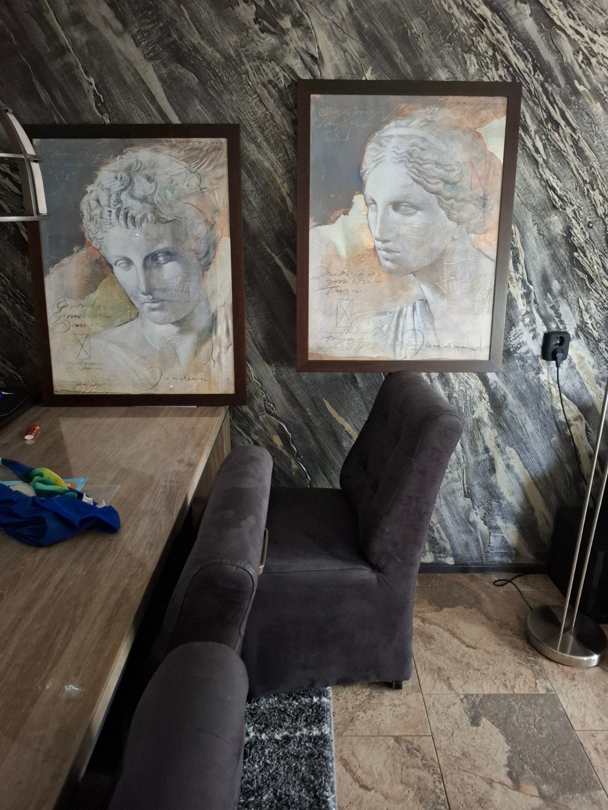 2 mooie posters ingelijst 90 hoog 48 breed, Ophalen of Verzenden, A1 t/m A3, Film en Tv