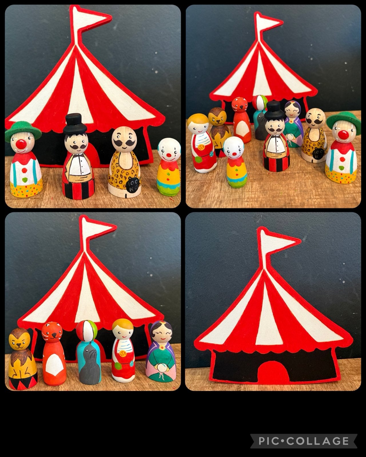 Peg dolls set “ het circus”, Ophalen of Verzenden, Nieuw
