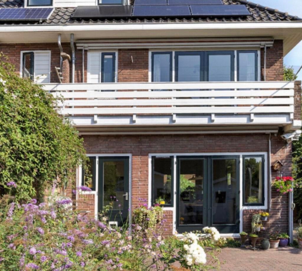 Openslaande deuren | dubbel glas | hardhout | jaren 30, Doe-het-zelf en Verbouw, Deuren en Horren, Gebruikt, 120 cm of meer, Ophalen of Verzenden