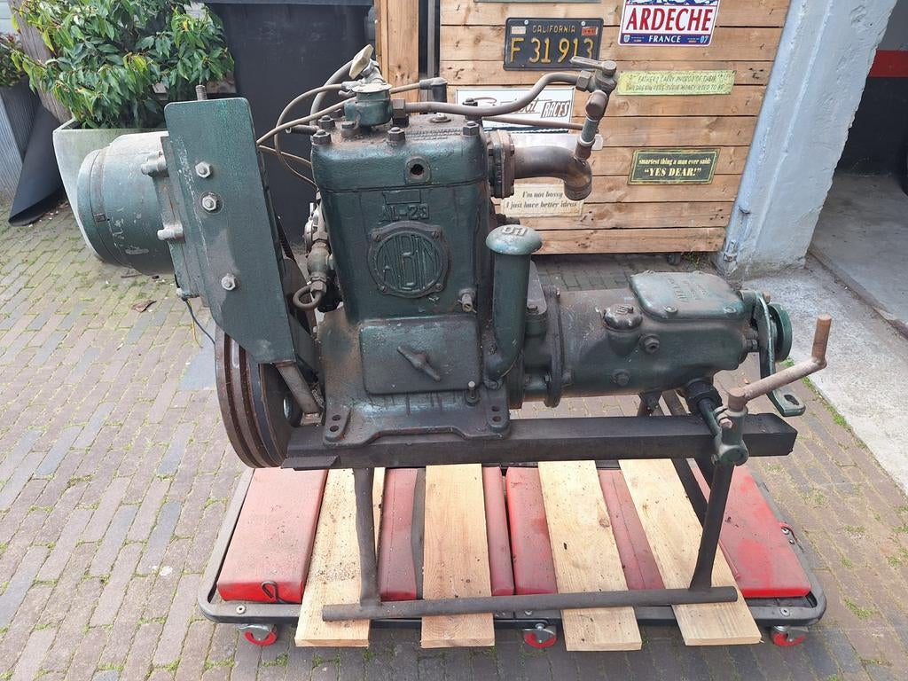 Albin AL-23 Scheepsmotor met Keerkoppeling, Ophalen, Gebruikt