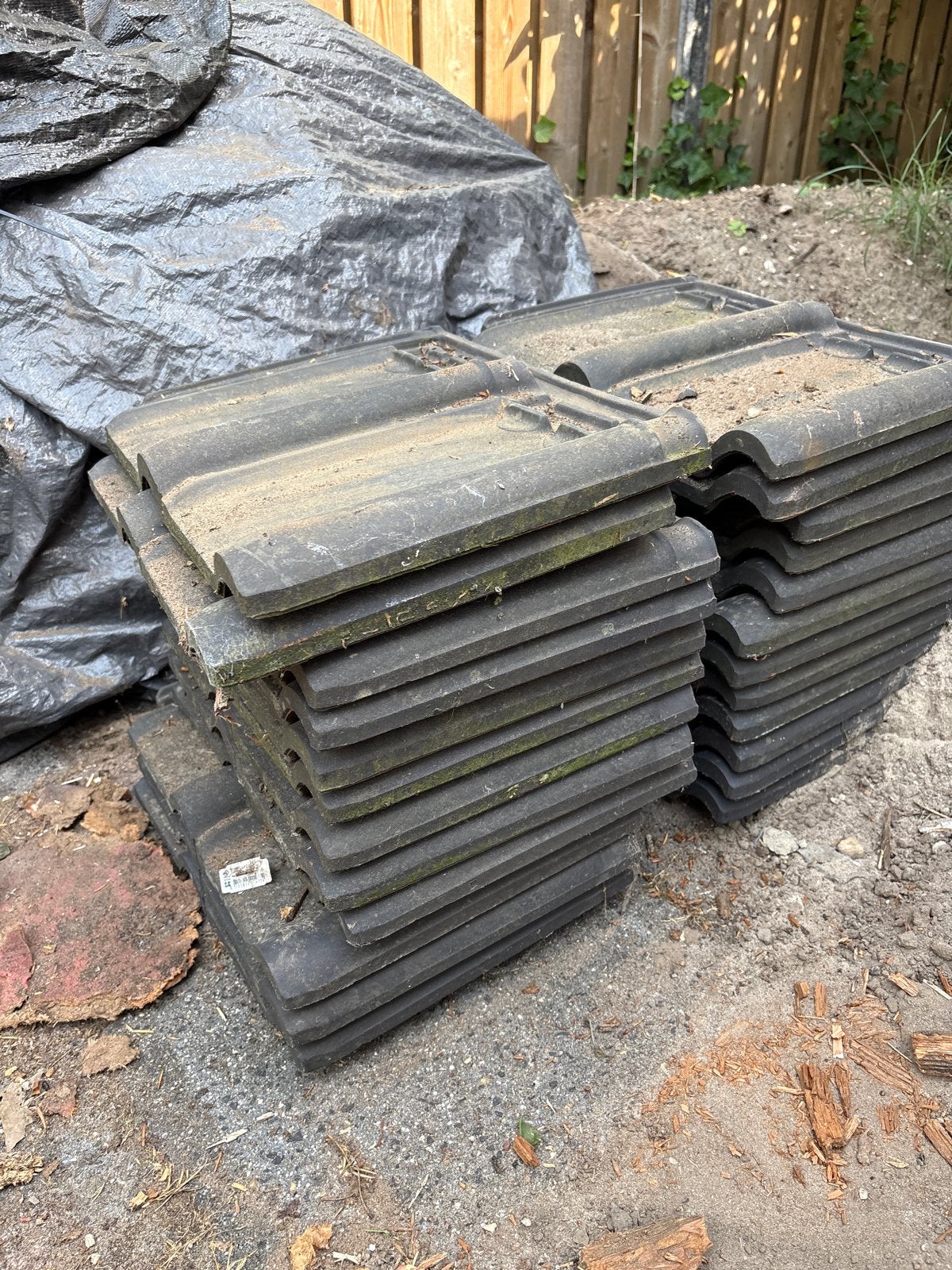 24 stuks Gebruikte dakpannen - WAR01 NF CE ARTOISE, Ophalen, Gebruikt, Steen of Klei, 15 m² of meer