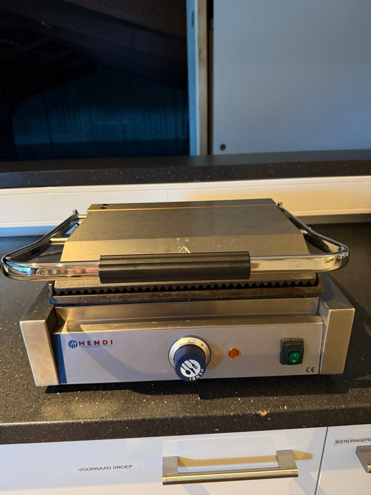 Hendi Grillplaat / Contactgrill - Professioneel, Ophalen, Gebruikt, Tafelgrill