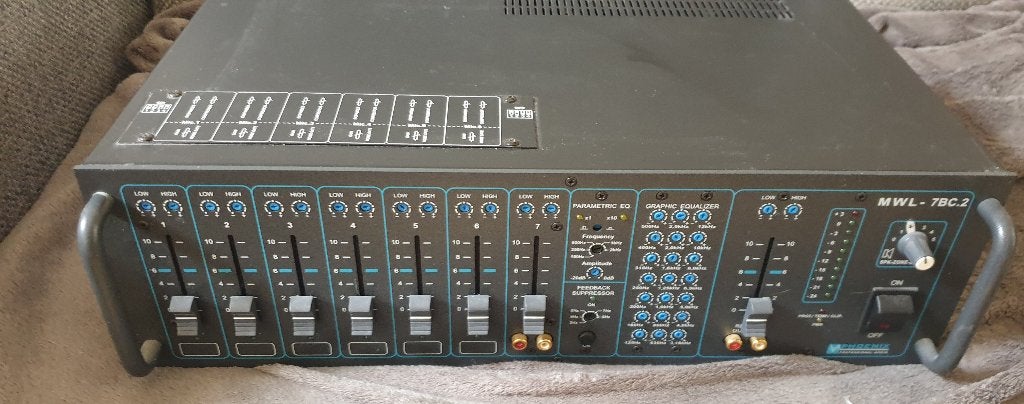 PHOENIX MWL 7BC.2 Mengversterker. Zie foto's en info., Ophalen, Gebruikt, 120 watt of meer, Overige merken