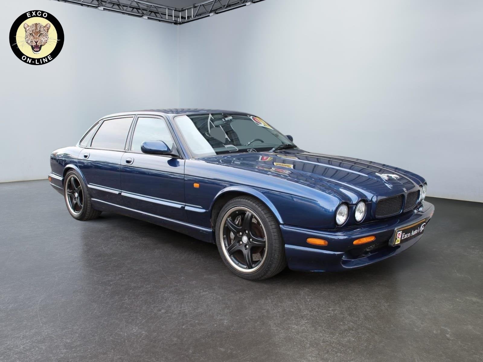 Jaguar XJR 4.0 V8, Auto's, Dealer onderhouden, Achterwielaandrijving, Gebruikt, Blauw