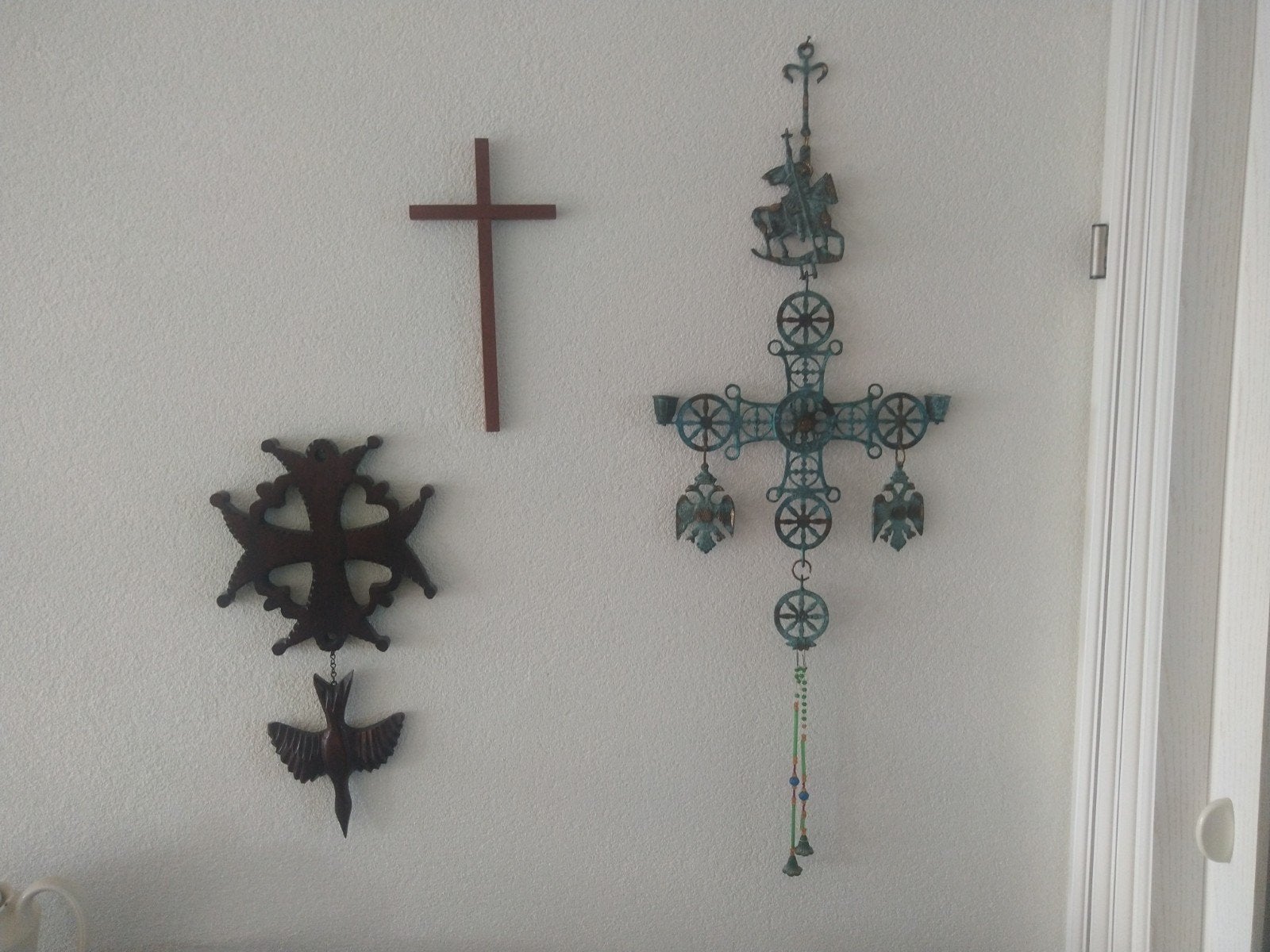 Diverse religieuze kruizen en wanddecoratie, Ophalen of Verzenden
