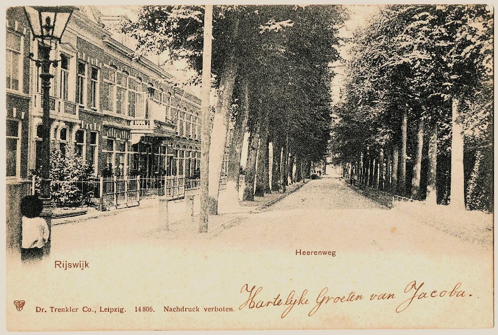 Rijswijk ZH 03,Herenstraat 1900,gelopen 1903 richtprijs 7,50, Verzenden, Voor 1920, Gelopen, Zuid-Holland