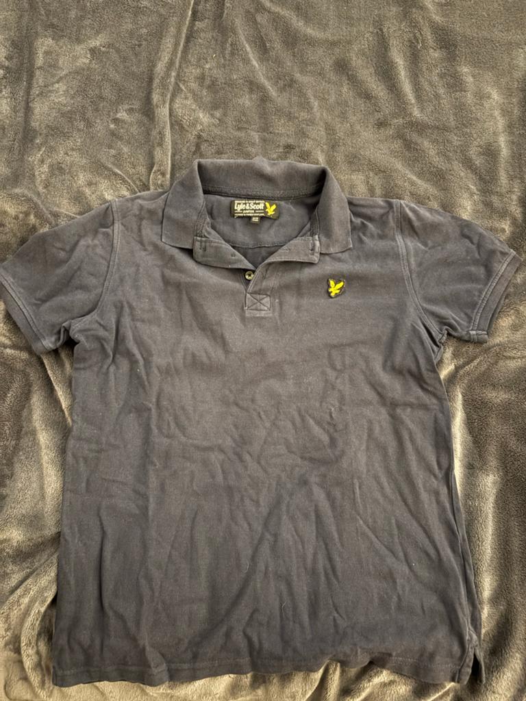 Lyle & Scott Junior Polo Shirt - Donkerblauw, Ophalen of Verzenden, Gedragen, Maat 46 (S) of kleiner, Blauw