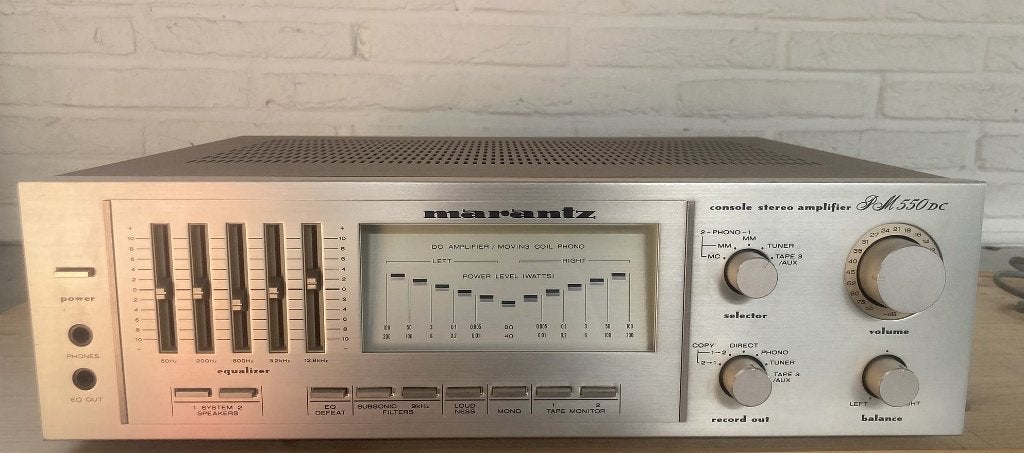 Marantz PM-550 DC – Krachtige versterker met EQ & LED-meters, Audio, Tv en Foto, Versterkers en Receivers, Gebruikt, 60 tot 120 watt