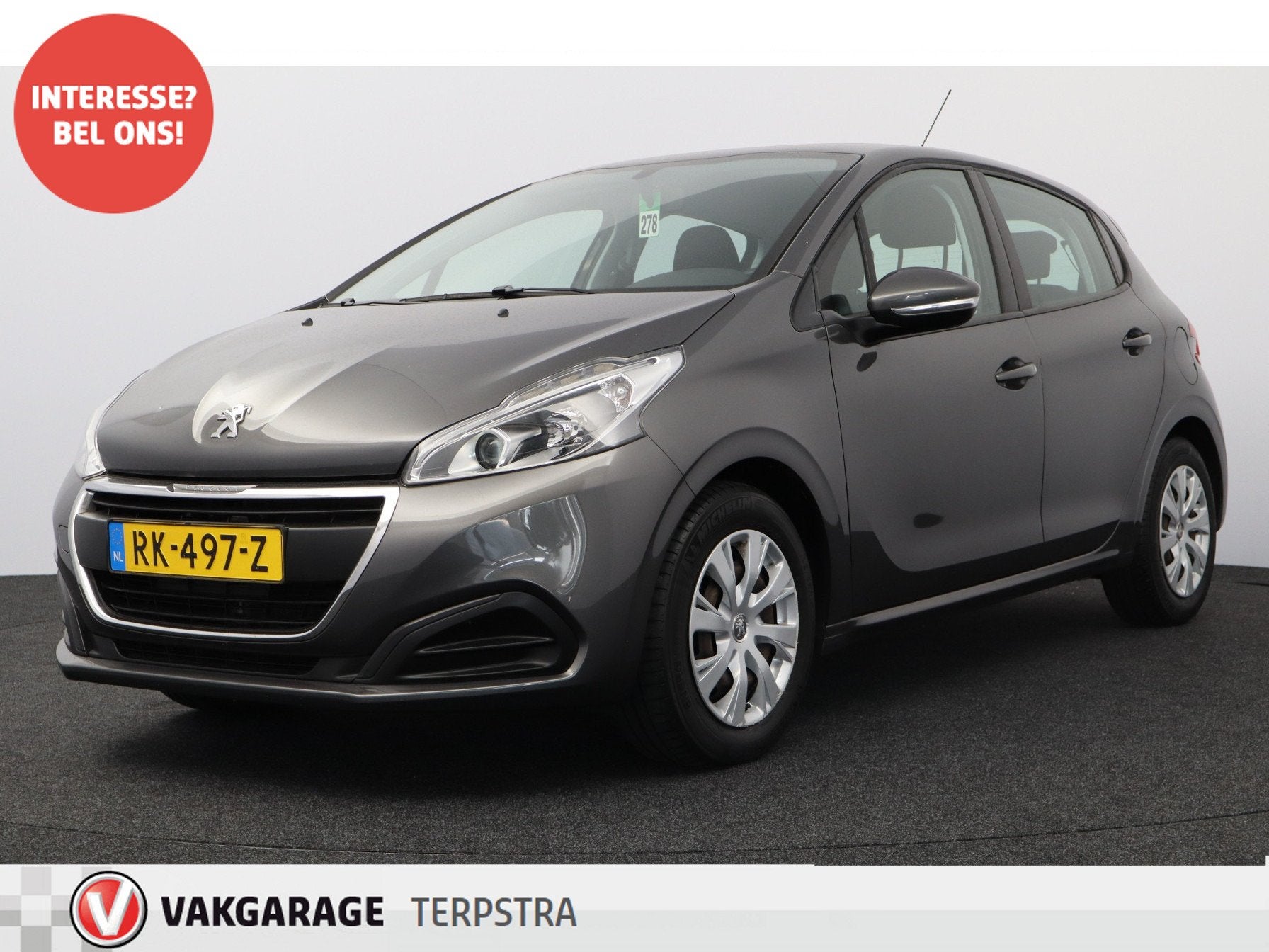 Peugeot 208 1.2 PureTech Active/ D-RIEM VERV: 63.000 KM!/ DE, Voorwielaandrijving, Stof, Gebruikt, 1199 cc