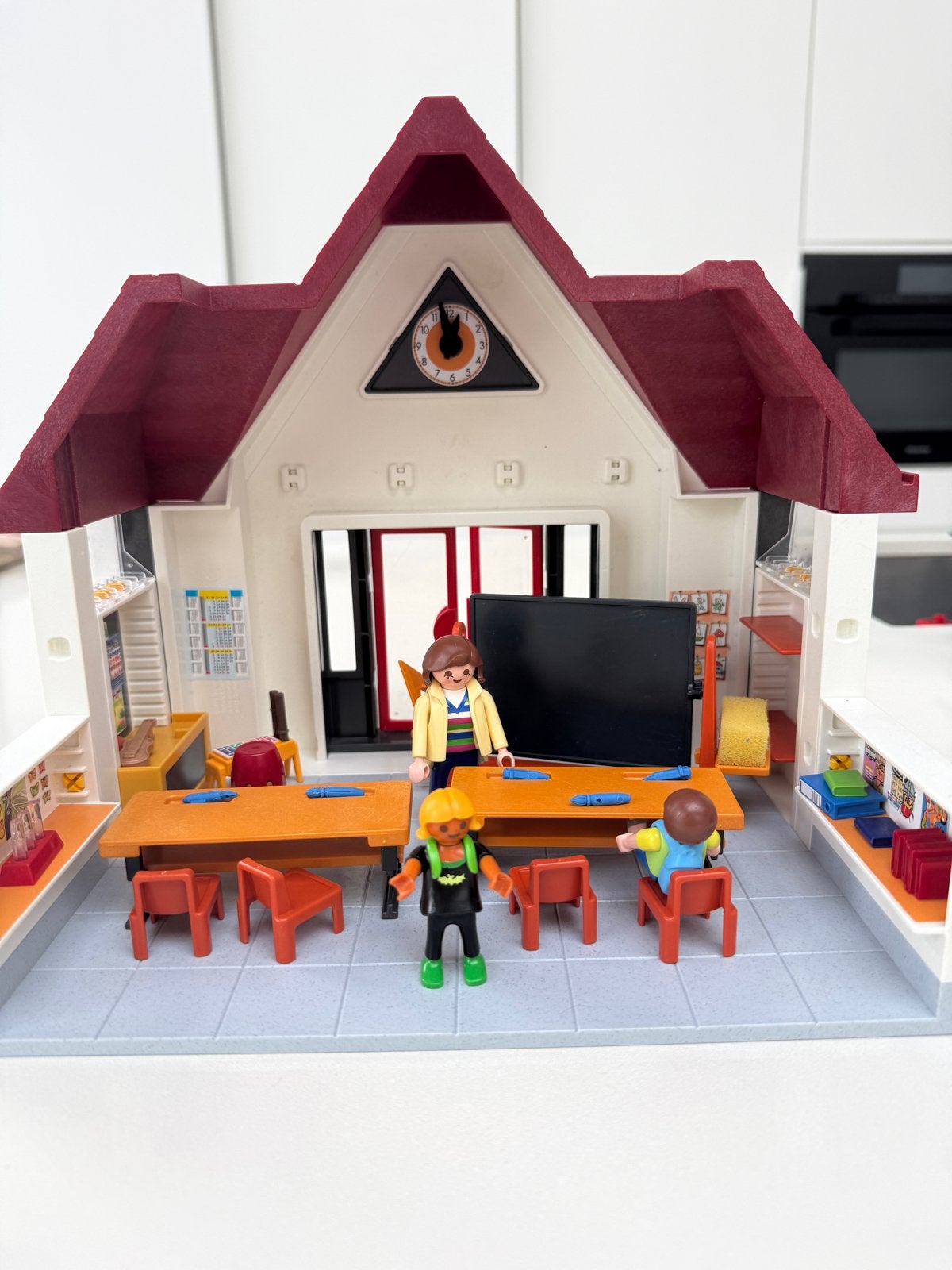 Playmobil School 6865 - met accessoires, Ophalen of Verzenden, Zo goed als nieuw, Jongen of Meisje