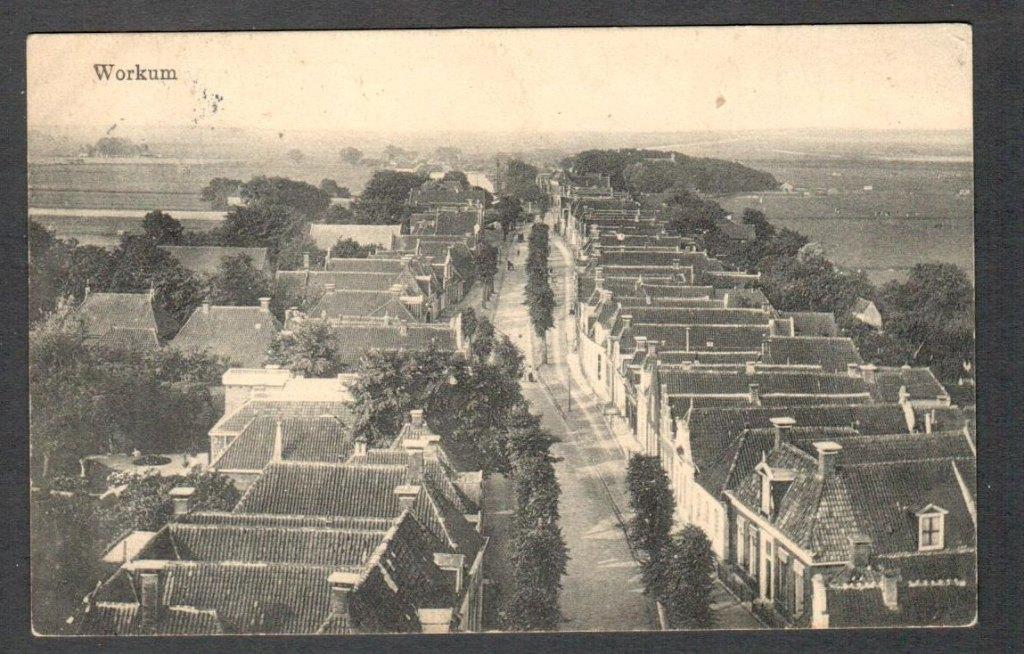 Oude Ansicht - Workum - 1913 - Frl., Ophalen of Verzenden, Voor 1920, Gelopen, Friesland